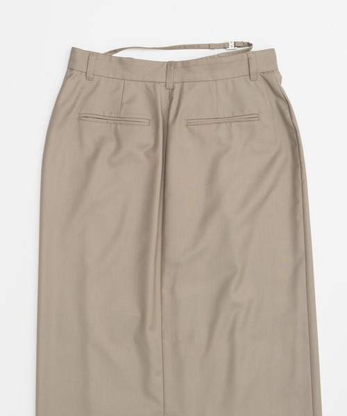 PRANK PROJECT（プランクプロジェクト）の「ウーステッドローウエストマキシスカート / Worsted Low Waist Maxi Skirt（スカート・レディース・グレー/ベージュ・36/38）」の17枚目の写真