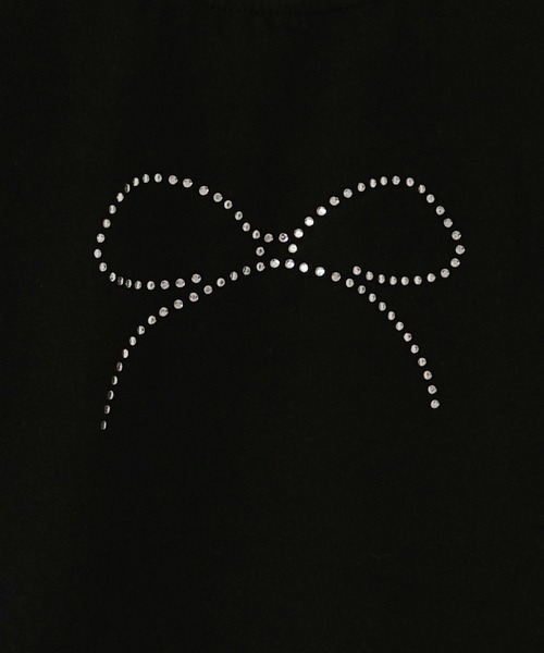 Mela(メラ)の「RIBBON STONE TEE(Tシャツ/カットソー・レディース・ホワイト/ブラック・L/M/S)」の10枚目の写真