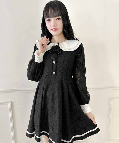 ROJITA(ロジータ)の「総レースワンピース(ワンピース・レディース・ブラック/アイボリー/パープル・FREE)」の22枚目の写真