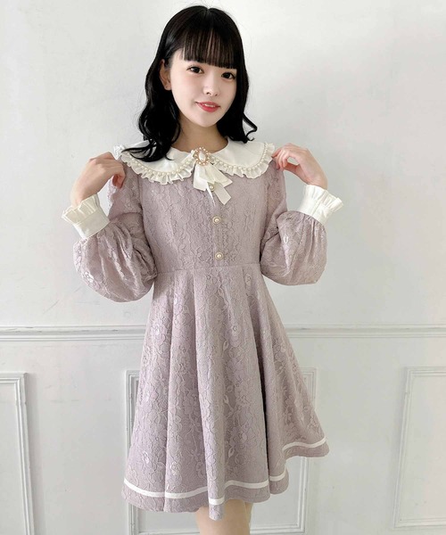 ROJITA(ロジータ)の「総レースワンピース(ワンピース・レディース・ブラック/アイボリー/パープル・FREE)」の17枚目の写真