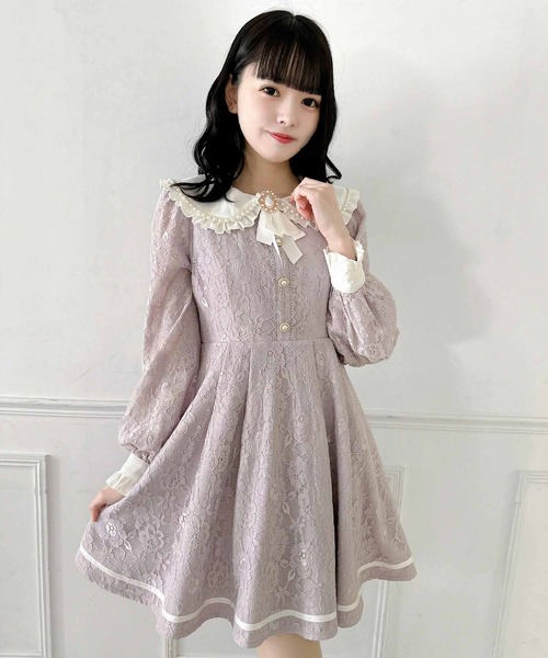 ROJITA(ロジータ)の「総レースワンピース(ワンピース・レディース・ブラック/アイボリー/パープル・FREE)」の19枚目の写真