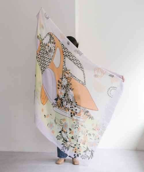 ear PAPILLONNER ストール イタリア製 ROSAMUNDA 新品 ear PAPILLONNER（イアパピヨネ）の「【ROSAMUNDA（ロサムンダ