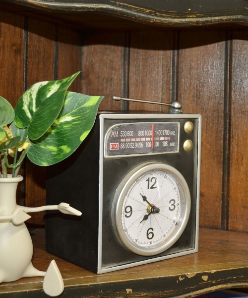 entre square（アントレスクエアー）の「bcl/ビンテージ テーブルクロック 置時計 アナログ（置時計・レディース・ブラック・ONE SIZE）」の7枚目の写真