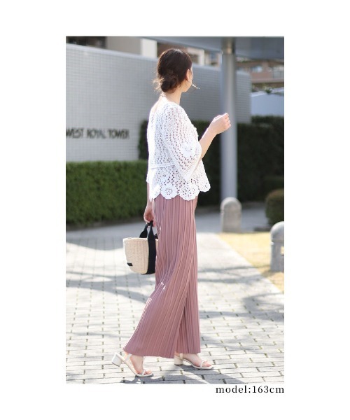 Sawa a la mode（サワアラモード）の「かぎ編みレーストップス（Tシャツ/カットソー・レディース・ホワイト・FREE）」の16枚目の写真