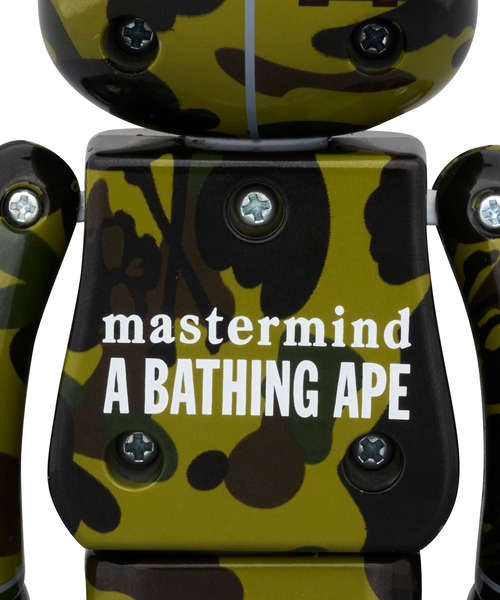 ベアブリック BE@RBRICK BAPE mastermind yellow ベアブリック BE@RBRICK MASTERMIND BAPE YELLOW