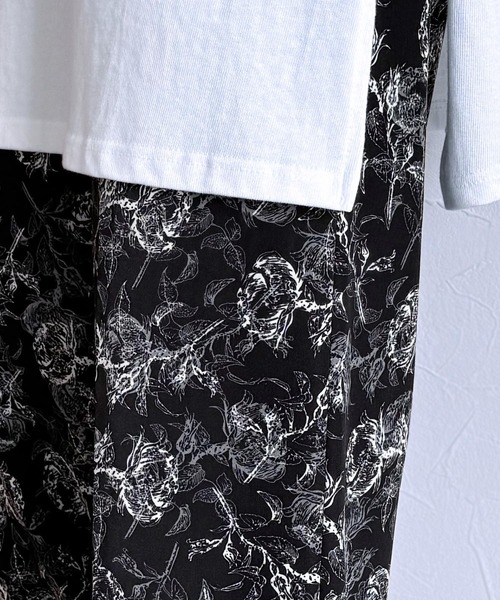 reca（レカ）の「総柄フラワーパンツ（その他パンツ・レディース・アイボリー/ブラック・FREE）」の5枚目の写真