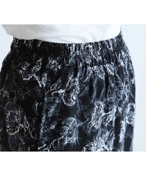 reca（レカ）の「総柄フラワーパンツ（その他パンツ・レディース・アイボリー/ブラック・FREE）」の14枚目の写真