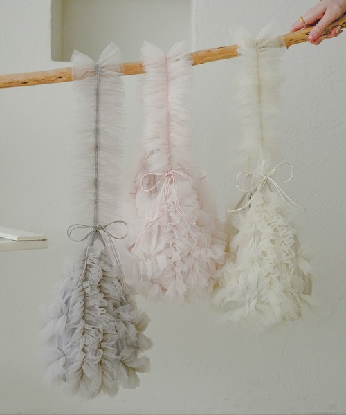 Ambre Neige（アンブルネージュ）の「チュールフリルバッグ／WEB/EC限定商品（ショルダーバッグ・レディース・ベビーピンク/ライトグレー/アイボリー・FREE）」の13枚目の写真