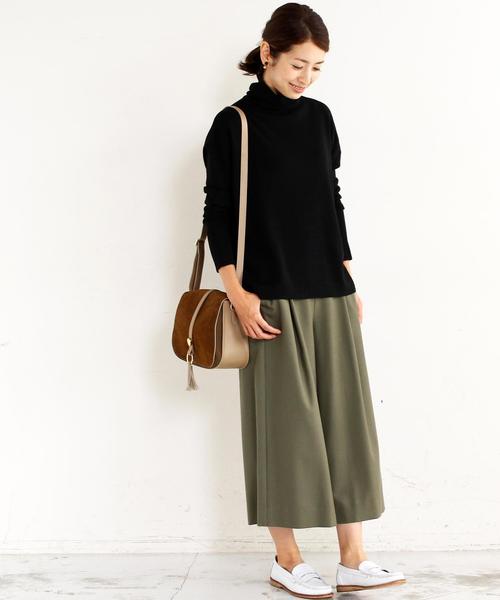 BEAUTY&YOUTH UNITED ARROWS（ビューティーアンドユースユナイテッドアローズ）の「BY∵ フルニードルタートルニット◆（ニット/セーター・レディース・グレー/ブラウン/オレンジ/ブラック・FREE）」の5枚目の写真