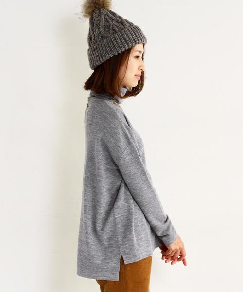 BEAUTY&YOUTH UNITED ARROWS（ビューティーアンドユースユナイテッドアローズ）の「BY∵ フルニードルタートルニット◆（ニット/セーター・レディース・グレー/ブラウン/オレンジ/ブラック・FREE）」の12枚目の写真