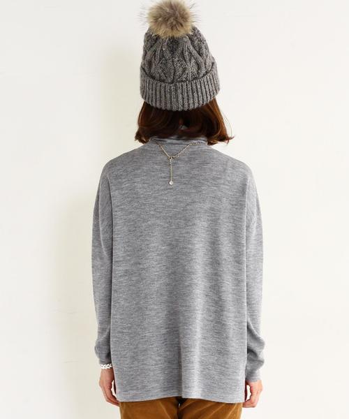 BEAUTY&YOUTH UNITED ARROWS（ビューティーアンドユースユナイテッドアローズ）の「BY∵ フルニードルタートルニット◆（ニット/セーター・レディース・グレー/ブラウン/オレンジ/ブラック・FREE）」の13枚目の写真