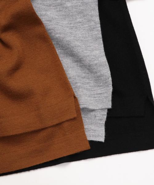 BEAUTY&YOUTH UNITED ARROWS（ビューティーアンドユースユナイテッドアローズ）の「BY∵ フルニードルタートルニット◆（ニット/セーター・レディース・グレー/ブラウン/オレンジ/ブラック・FREE）」の8枚目の写真