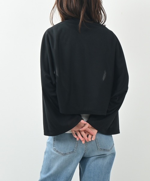 Felt-Maglietta（フェルトマリエッタ）の「UVケア4wayストールカーデ（カーディガン/ボレロ・レディース・ホワイト/ブラック/ライトブルー/グレイッシュベージュ・FREE）」の17枚目の写真