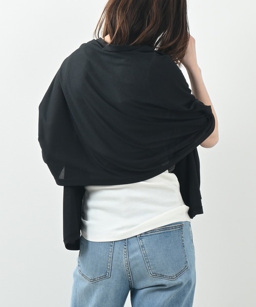 Felt-Maglietta（フェルトマリエッタ）の「UVケア4wayストールカーデ（カーディガン/ボレロ・レディース・ホワイト/ブラック/ライトブルー/グレイッシュベージュ・FREE）」の20枚目の写真