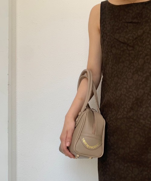 THEATRE PRODUCTS（シアタープロダクツ）の「レザレットボストンバッグS（ハンドバッグ・レディース・ブラック/ベージュ・FREE）」の12枚目の写真