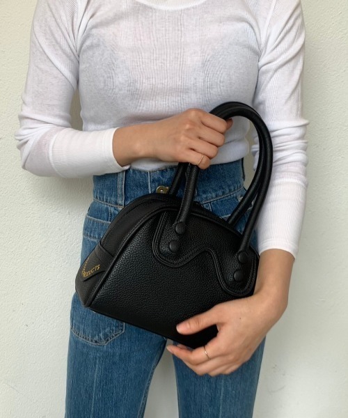 THEATRE PRODUCTS（シアタープロダクツ）の「レザレットボストンバッグS（ハンドバッグ・レディース・ブラック/ベージュ・FREE）」の15枚目の写真