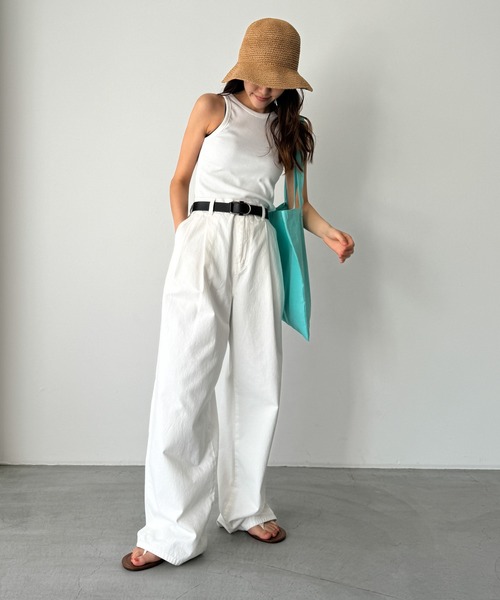 CANAL JEAN(キャナルジーン)の「El mar ペーパーバケットハット(ハット・レディース・ベージュ/クリーム・ONE SIZE)」の4枚目の写真