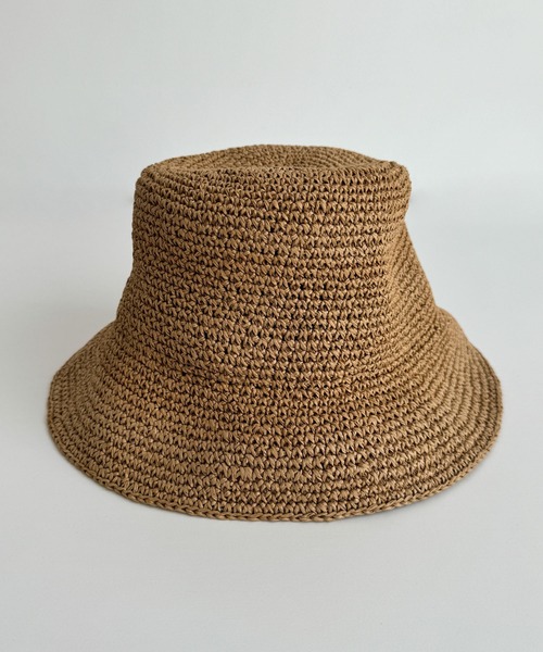 CANAL JEAN(キャナルジーン)の「El mar ペーパーバケットハット(ハット・レディース・ベージュ/クリーム・ONE SIZE)」の9枚目の写真