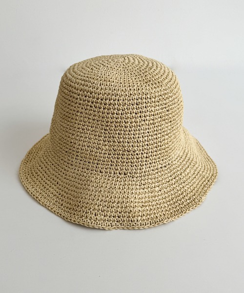 CANAL JEAN(キャナルジーン)の「El mar ペーパーバケットハット(ハット・レディース・ベージュ/クリーム・ONE SIZE)」の8枚目の写真