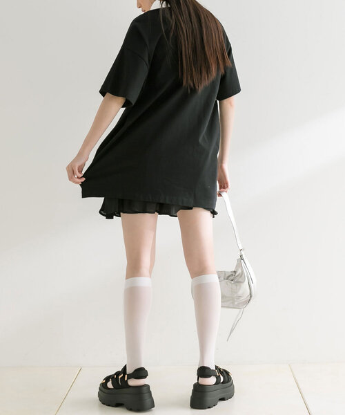 OLIVE des OLIVE(オリーブデオリーブ)の「配色ラガーシャツワンピ(ワンピース・レディース・サックスブルー/ブラック/ライトグレー・FREE)」の14枚目の写真