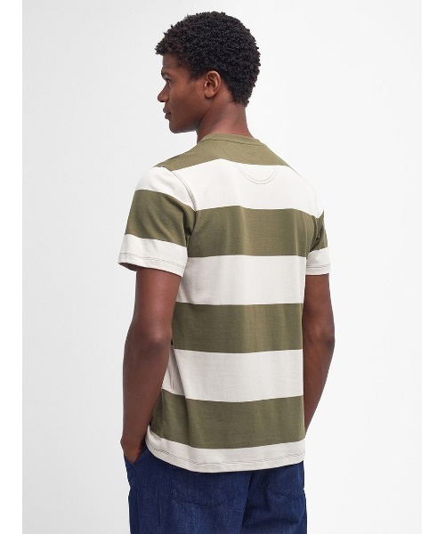 【セール】Whalton ワイドボーダー Tシャツ（テーラードフィット）（Tシャツ/カットソー）｜Barbour（バブアー）