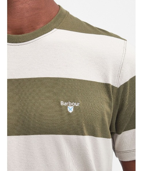 【セール】Whalton ワイドボーダー Tシャツ（テーラードフィット）（Tシャツ/カットソー）｜Barbour（バブアー）