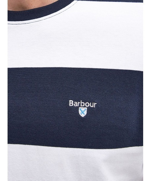 【セール】Whalton ワイドボーダー Tシャツ（テーラードフィット）（Tシャツ/カットソー）｜Barbour（バブアー）