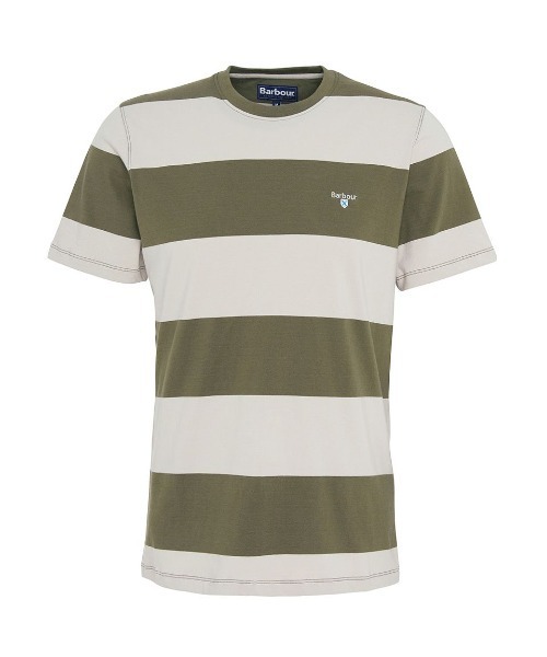【セール】Whalton ワイドボーダー Tシャツ（テーラードフィット）（Tシャツ/カットソー）｜Barbour（バブアー）