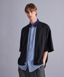 JUNRED | 【 セットアップ対応 】ドレープツイルレイヤードシャツ(シャツ/ブラウス)