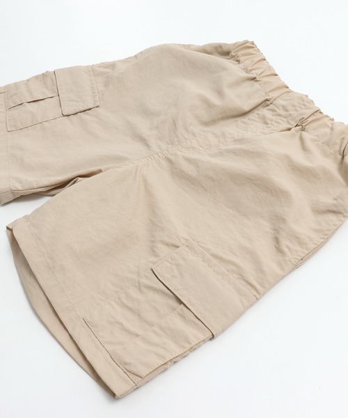 chil2(チルツー)の「カーゴハーフパンツ(カーゴパンツ・キッズ・ベージュ/クリーム/ブラック/カーキ・90cm/100cm/110cm/120cm/130cm/140cm/150cm)」の5枚目の写真