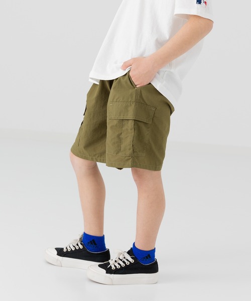 chil2(チルツー)の「カーゴハーフパンツ(カーゴパンツ・キッズ・ベージュ/クリーム/ブラック/カーキ・90cm/100cm/110cm/120cm/130cm/140cm/150cm)」の14枚目の写真