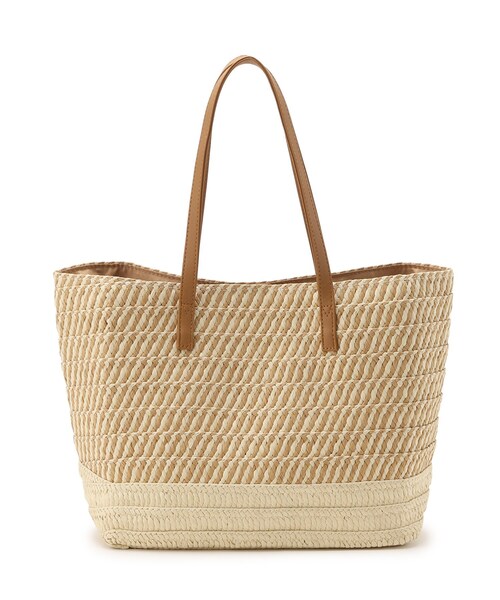 SHOO・LA・RUE（シューラルー）の「◆雑材スクエアトートバッグ（トートバッグ・レディース・ダークブラウン/ベージュ・00）」の10枚目の写真