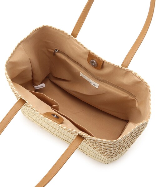 SHOO・LA・RUE（シューラルー）の「◆雑材スクエアトートバッグ（トートバッグ・レディース・ダークブラウン/ベージュ・00）」の8枚目の写真