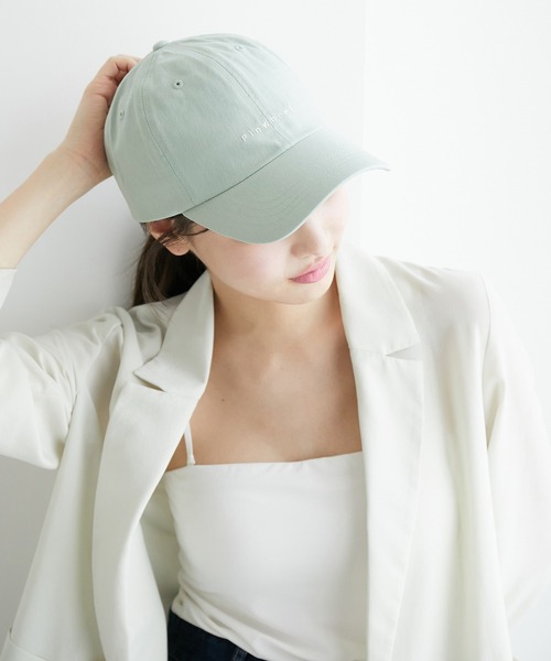 ROPE' PICNIC（ロペピクニック）の「カラーロゴキャップ/リンクコーデ（キャップ・レディース・ライトグリーン/チャコールグレー/キナリ/イエロー系その他/ピンク・FREE）」の4枚目の写真