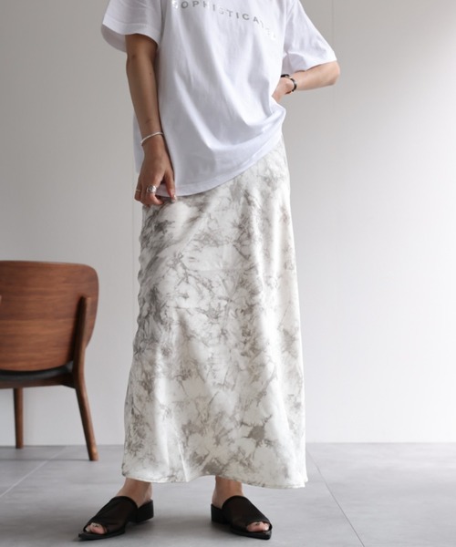 ap retro（アプレトロ）の「ニュアンス柄スカート（スカート・レディース・アイボリー/ベージュ/ブラック/マスタード・MEDIUM/LARGE）」の11枚目の写真