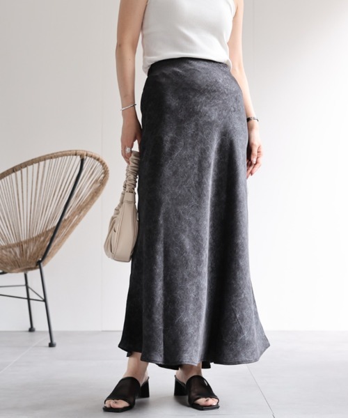 ap retro（アプレトロ）の「ニュアンス柄スカート（スカート・レディース・アイボリー/ベージュ/ブラック/マスタード・MEDIUM/LARGE）」の13枚目の写真