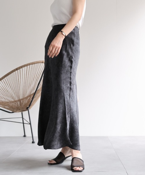 ap retro（アプレトロ）の「ニュアンス柄スカート（スカート・レディース・アイボリー/ベージュ/ブラック/マスタード・MEDIUM/LARGE）」の16枚目の写真