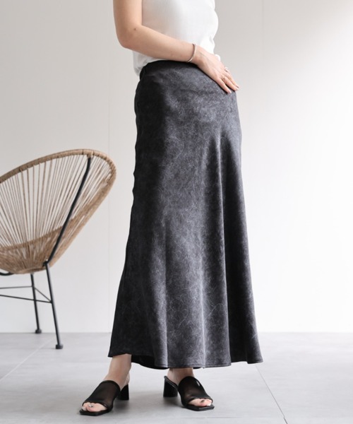 ap retro（アプレトロ）の「ニュアンス柄スカート（スカート・レディース・アイボリー/ベージュ/ブラック/マスタード・MEDIUM/LARGE）」の17枚目の写真