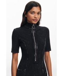 デニムミディドレス ミディ丈デニムドレス - ブラック | ZARA Japan / 日本