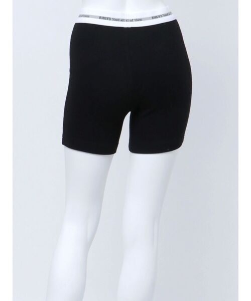 GYDA(ジェイダ)の「BM&WB JQリブハーフレギンス(レギンス/スパッツ・レディース・ライトグレー/ブラック・SMALL)」の6枚目の写真