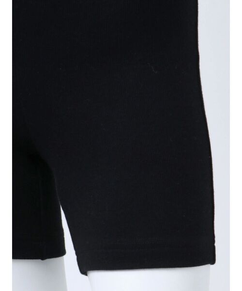 GYDA(ジェイダ)の「BM&WB JQリブハーフレギンス(レギンス/スパッツ・レディース・ライトグレー/ブラック・SMALL)」の8枚目の写真