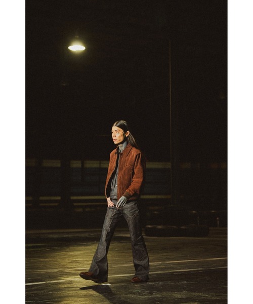 SUGARHILL（シュガーヒル）の「SUEDE PIPING LEATHER BLOUSON
