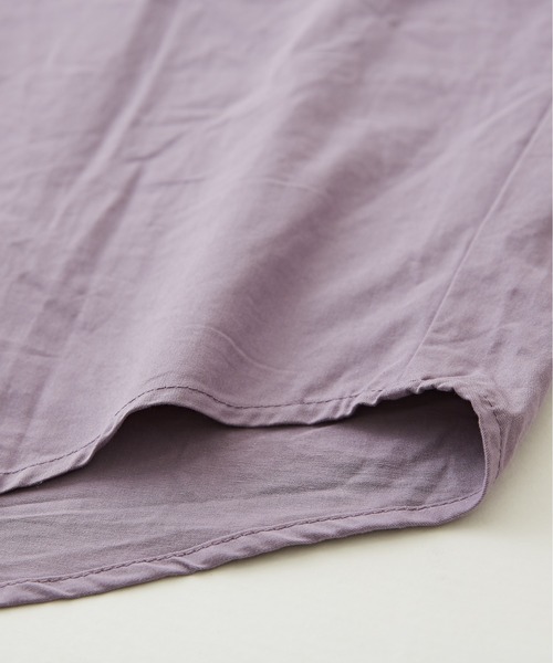 CUBE SUGAR（キューブシュガー）の「フード付きワイドシャツ（シャツ/ブラウス・レディース・イエロー/パープル/ブラック・M）」の7枚目の写真