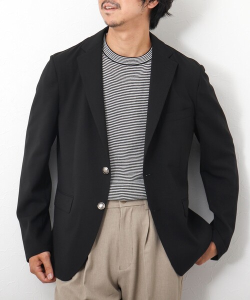 NOLLEY’S（ノーリーズ）の「《ビジカジ対応》TRABEST ストレッチ 銀ボタン ブレザージャケット（テーラードジャケット・メンズ・ブルー/グレー/ネイビー/ブラック・S/M/L/XL）」の4枚目の写真