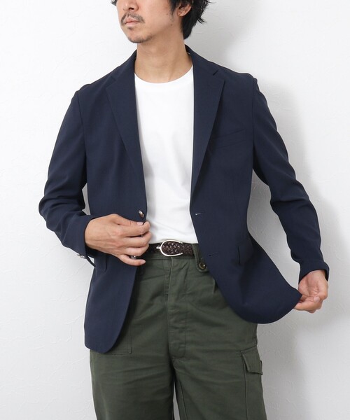 NOLLEY’S（ノーリーズ）の「《ビジカジ対応》TRABEST ストレッチ 銀ボタン ブレザージャケット（テーラードジャケット・メンズ・ブルー/グレー/ネイビー/ブラック・S/M/L/XL）」の5枚目の写真