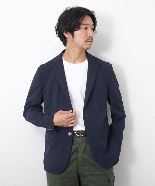 NOLLEY’S（ノーリーズ）の「《ビジカジ対応》TRABEST ストレッチ 銀ボタン ブレザージャケット（テーラードジャケット・メンズ・ブルー/グレー/ネイビー/ブラック・S/M/L/XL）」の11枚目の写真