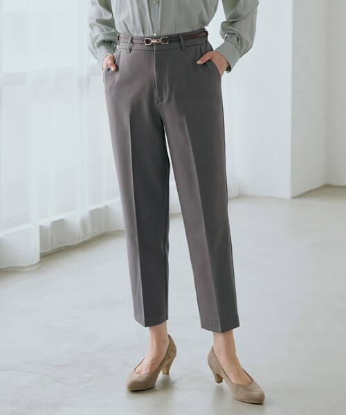 grove（グローブ）の「2WAYストレッチテーパードパンツ（その他パンツ・レディース・グレー/ベージュ/ブラック・02/03/01/04/05）」の2枚目の写真