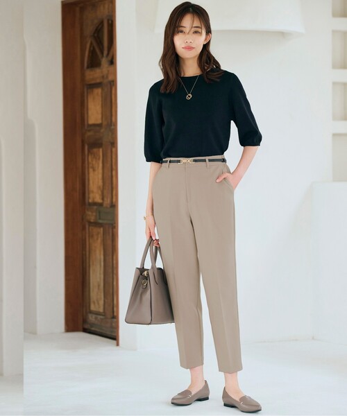 grove（グローブ）の「2WAYストレッチテーパードパンツ（その他パンツ・レディース・グレー/ベージュ/ブラック・02/03/01/04/05）」の12枚目の写真