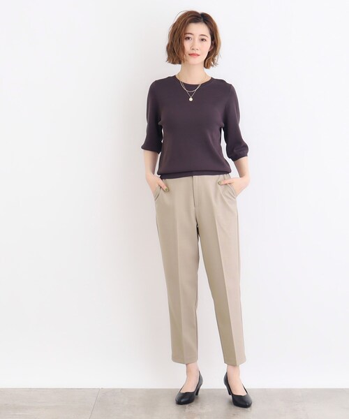 grove（グローブ）の「2WAYストレッチテーパードパンツ（その他パンツ・レディース・グレー/ベージュ/ブラック・02/03/01/04/05）」の14枚目の写真