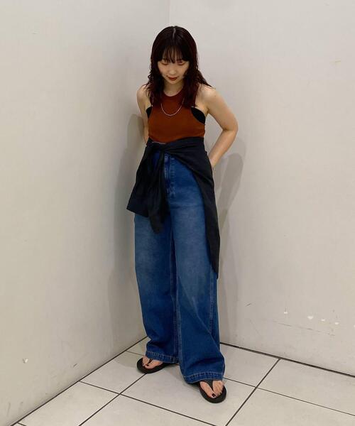 URBAN RESEARCH(アーバンリサーチ)の「NINETY PERCENT TYRO LT WEIGHT TANK(タンクトップ・レディース・ホワイト/ブラウン/ブラック・SMALL)」の18枚目の写真